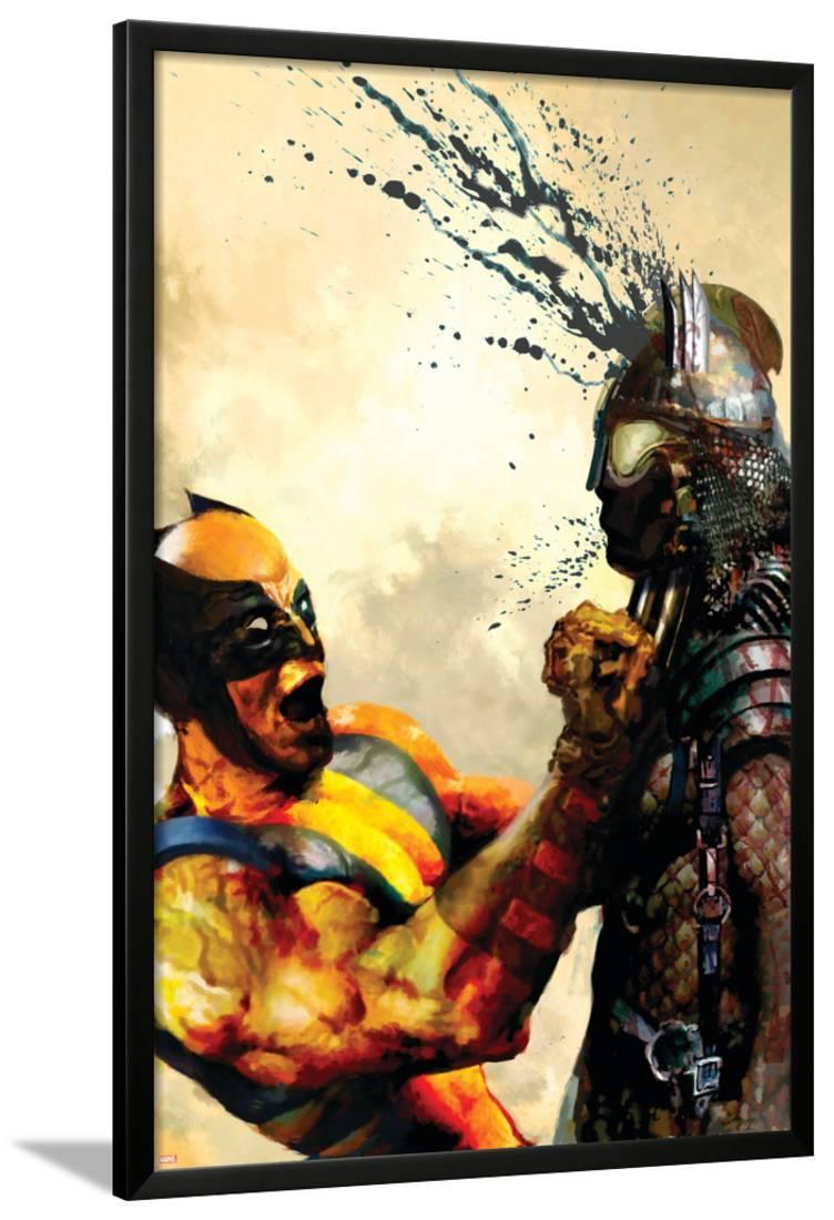 A3 Framed Poster Wolverine Iron Man Print